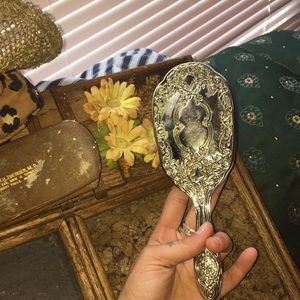 Antique Hairbrush, had for decoration